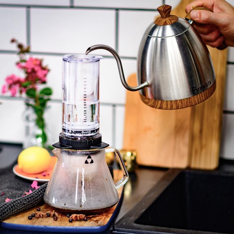 Delter Complete Starter Bundle for Coffee Lovers - Premium Espresso & Pour Over Kit with Travel Case - Perfect for Home, Office & Camping Brewing