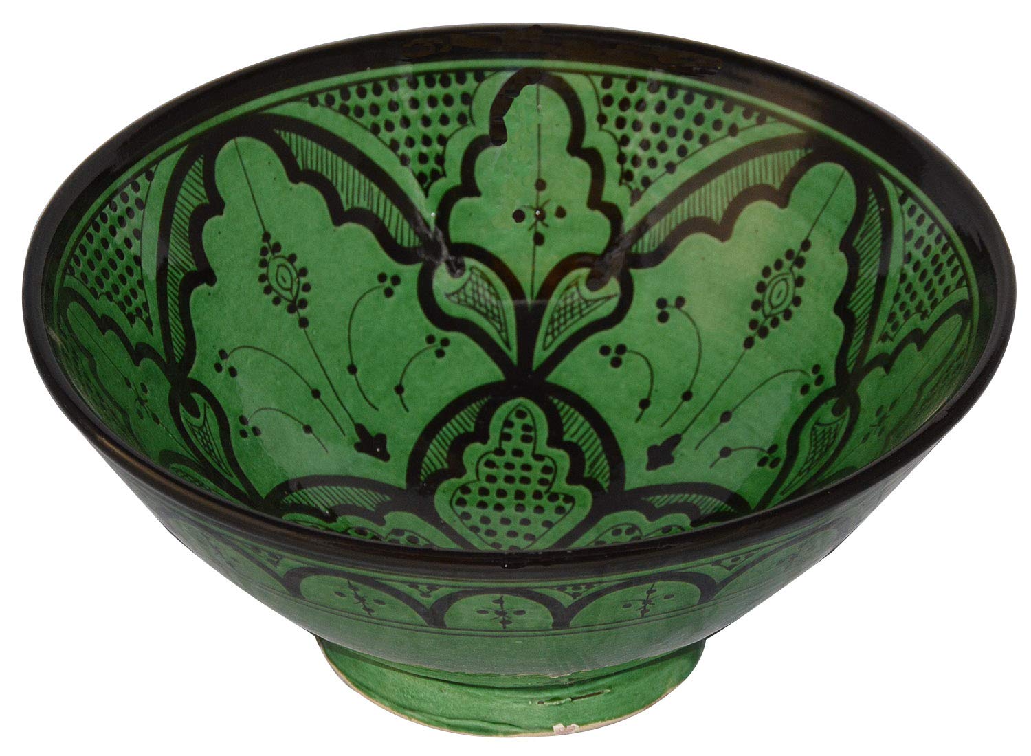 Handmade Moroccan Ceramic Serving Bowl - 8