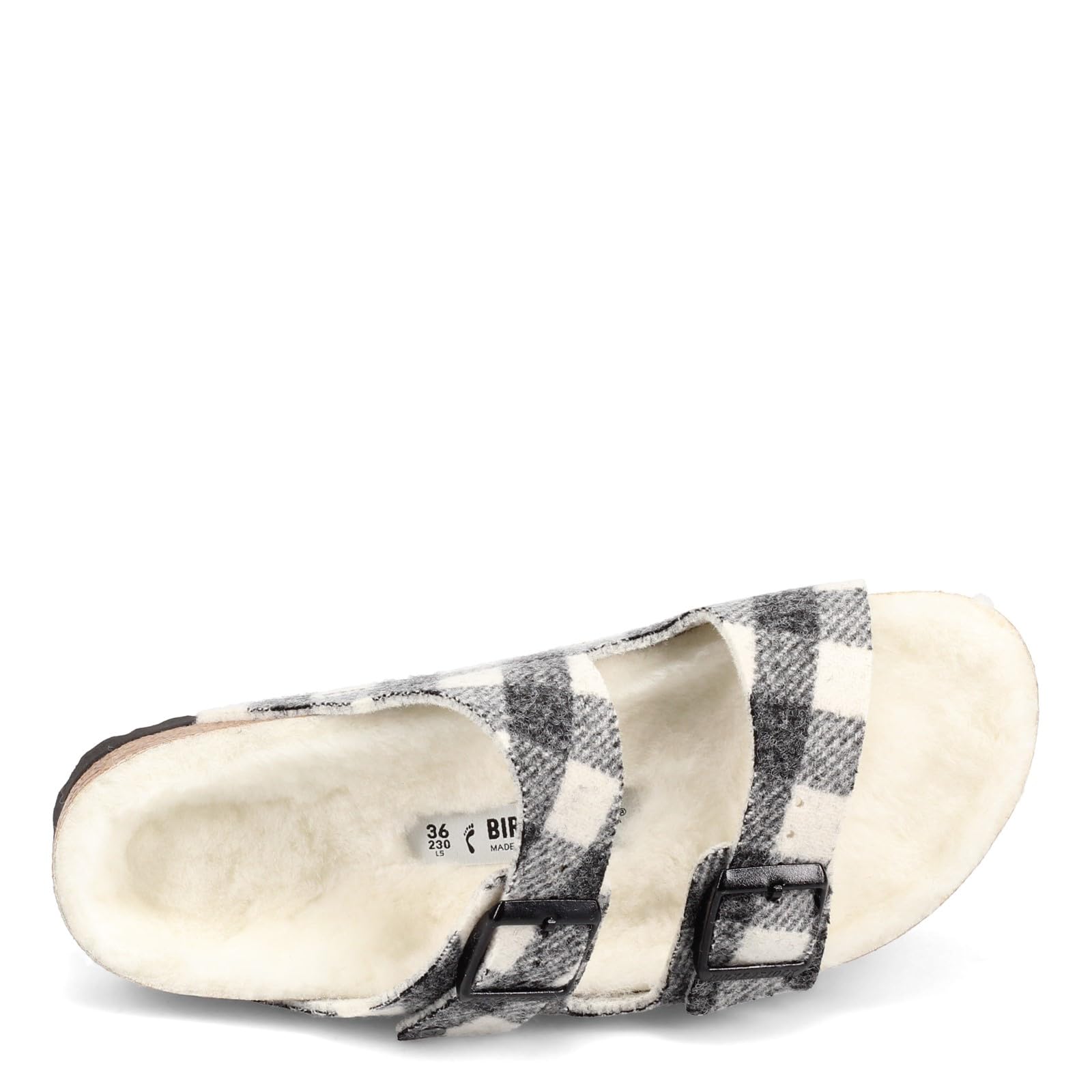 Birkenstock Arizona Shearling Sandals for Women - Soft Wool Lined Comfort Slide Sandals | Cozy House Shoes, Winter Indoor/Outdoor Slippers