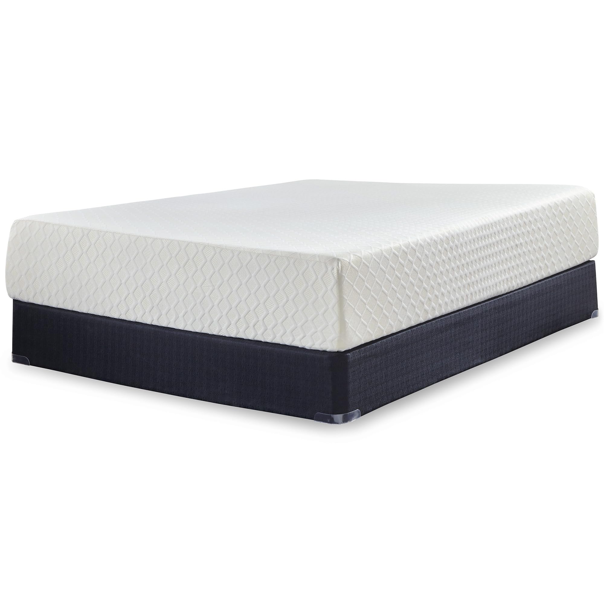Signature Design by Ashley Queen Size Chime 12 Inch Medium Firm Memory Foam Mattress with Green Tea & Charcoal Gel - Pressure Relief & Cooling Support for Back, Stomach & Side Sleepers | Perfect for Bedroom, Guest Room & Apartment