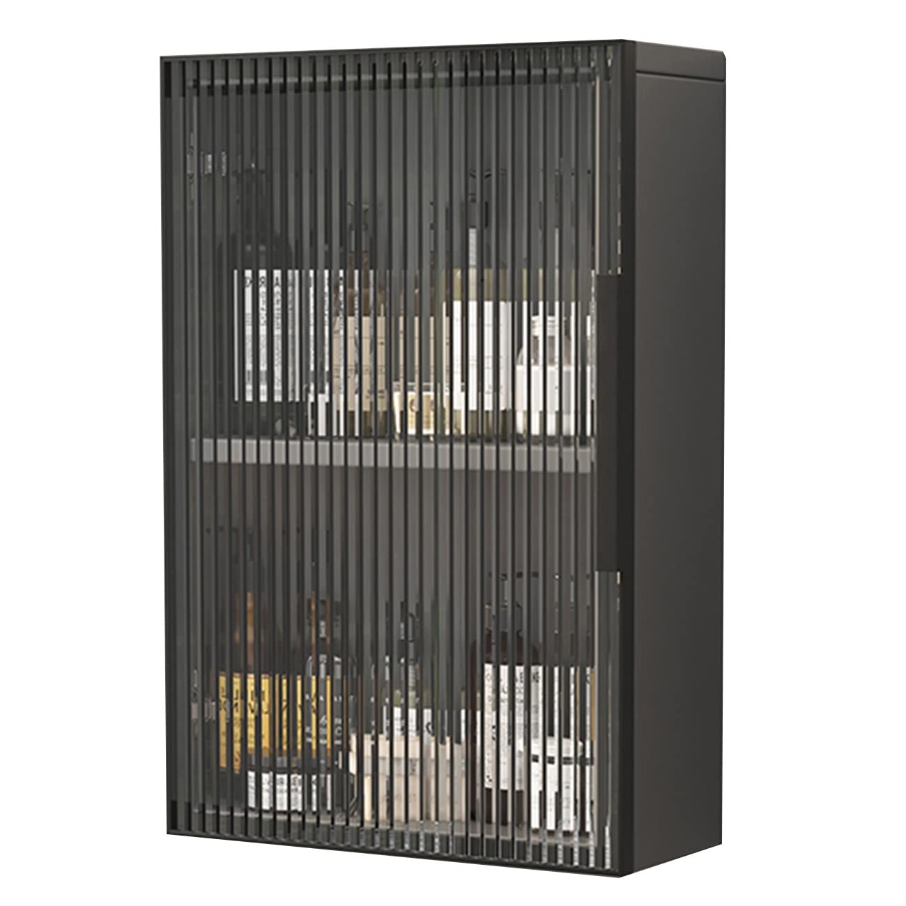 Wall Mounted Cabinet with Glass Door - Multifunctional Storage Shelf for Living Room, Entryway, Bathroom & Bedroom - Heavy Duty & Space-Saving Home Organization Solution - Perfect for Storing Towels, Decor, Books & Essentials