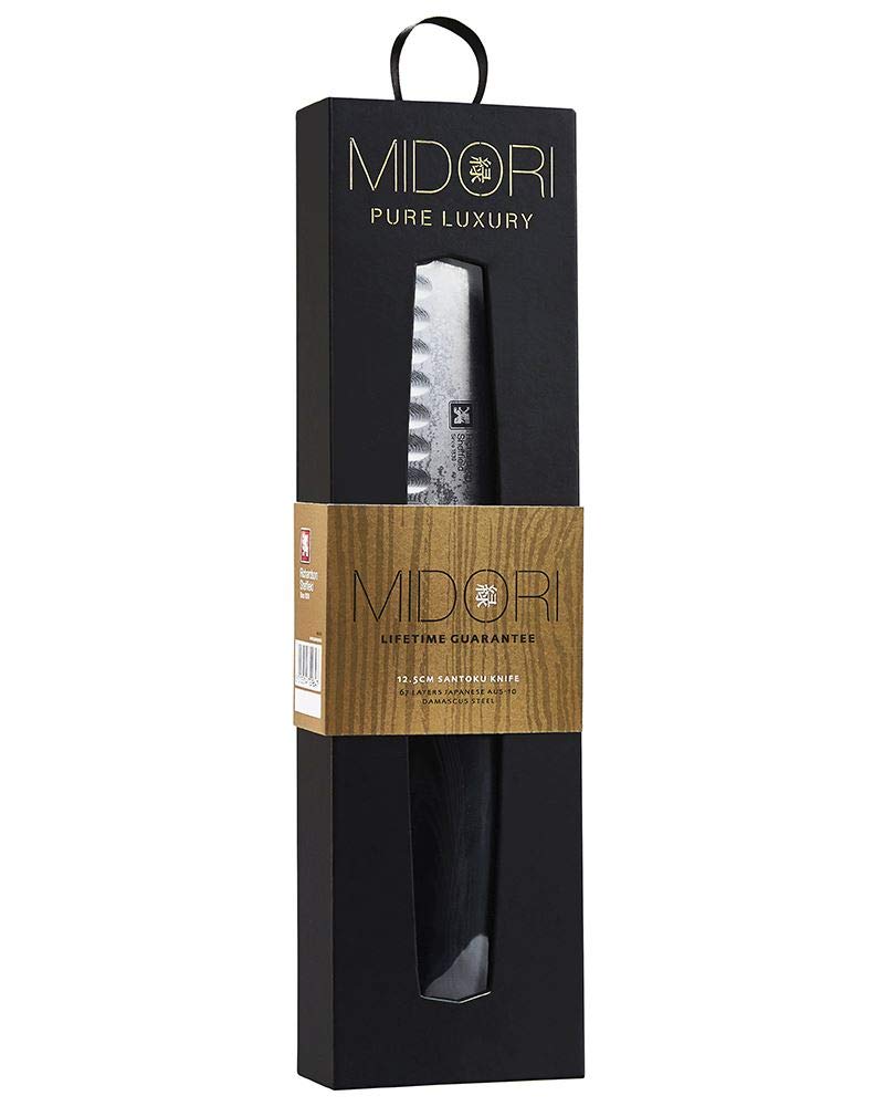 Richardson Sheffield Midori Paring Knife - 3.5 Inch Japanese Stainless Steel Fruit & Vegetable Peeling Knife - Perfect for Kitchen, Camping & Food Prep