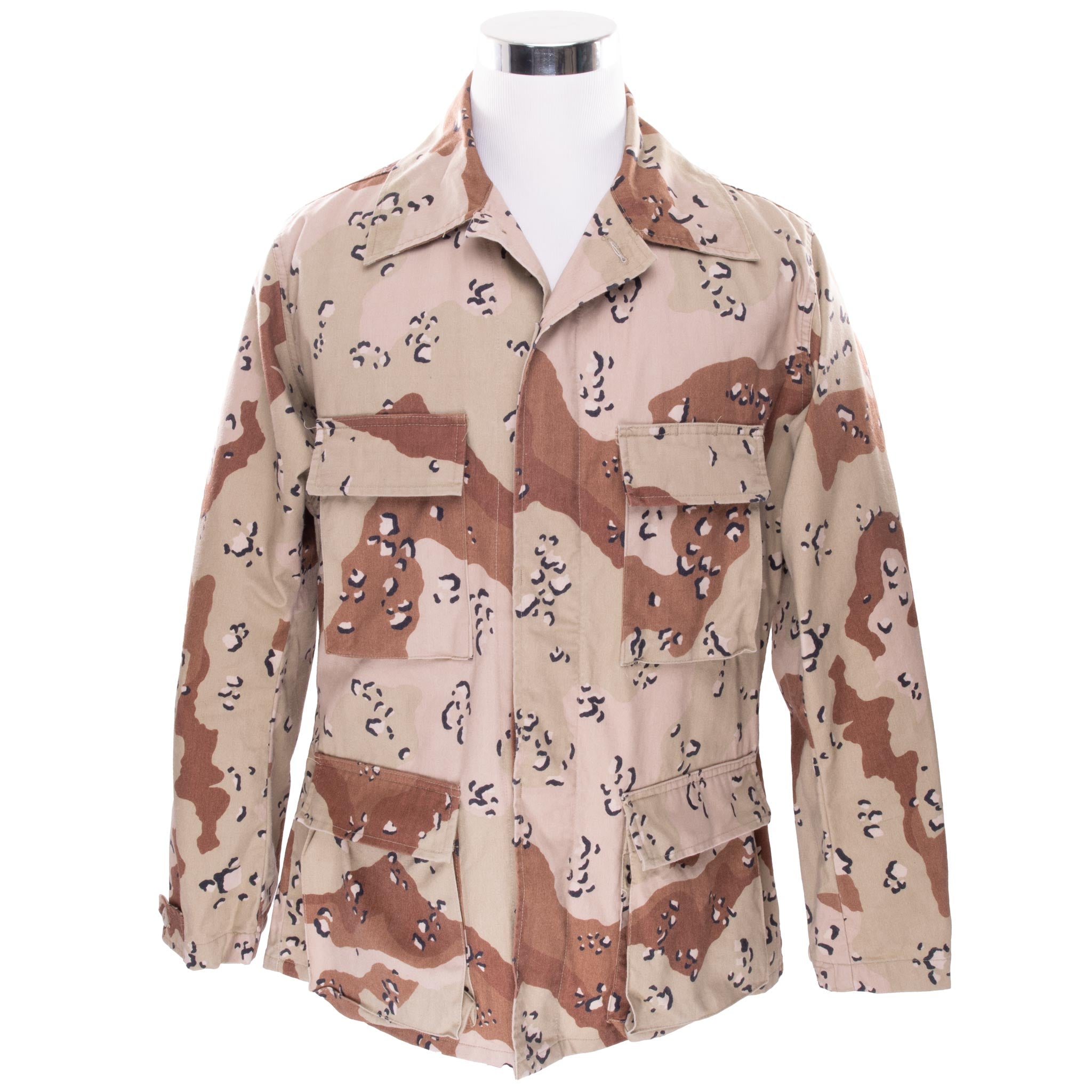 Vintage US Army Desert Camo Chocolate Chip Combat Jacket 1990 Small Regular NOS - Military Surplus Jacket for Outdoor Adventure & Tactical Enthusiasts