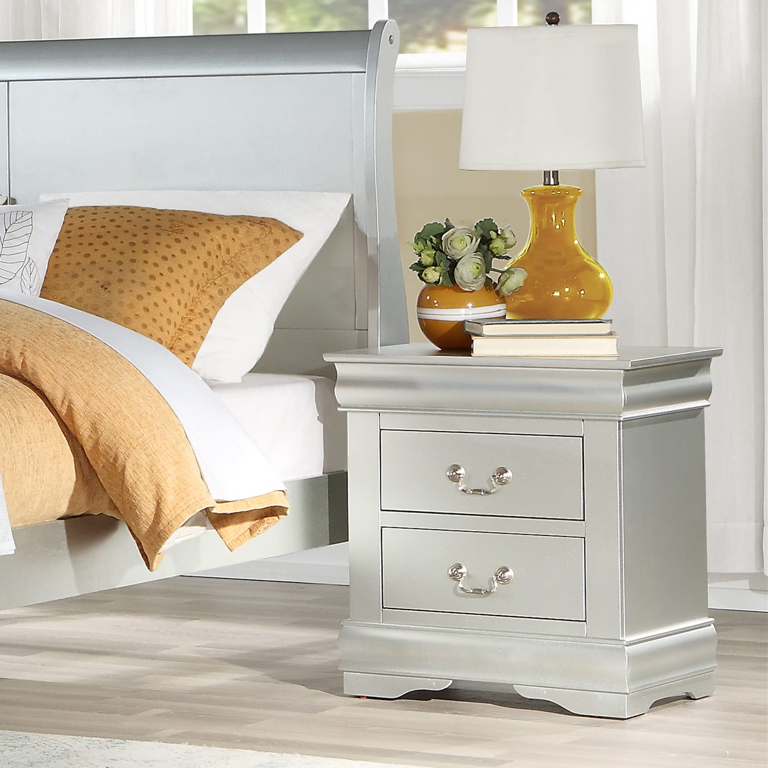Modern Nightstand with Storage Drawer & Shelf - Bedside Table, Sofa Side Table for Bedroom, Living Room - Compact End Table with Cabinet (Beige) | Perfect for Small Spaces, Apartment Furniture & Home Organization