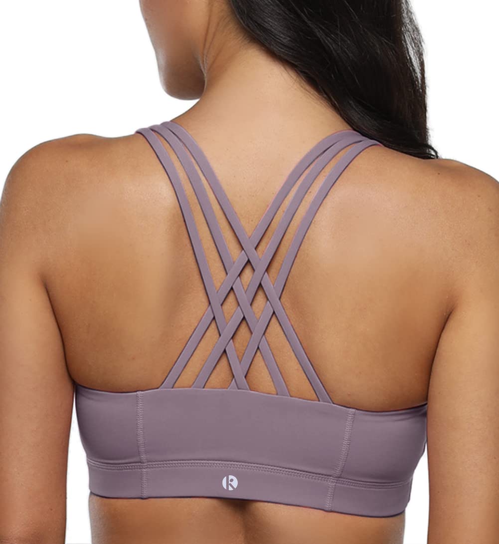 Coastal Rose Women's Zip Front Sports Bra - Criss Cross Yoga Workout Top for Fitness & Running | Breathable Support for Gym, Pilates & Active Lifestyle