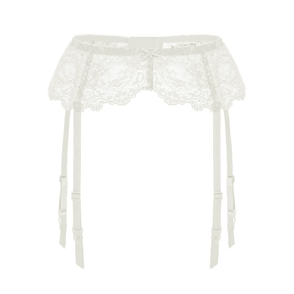 Sexy Lace Garter Belt for Women - Adjustable Suspender Belt for Thigh High Stockings | Perfect for Bridal Lingerie, Boudoir Photography & Romantic Nights