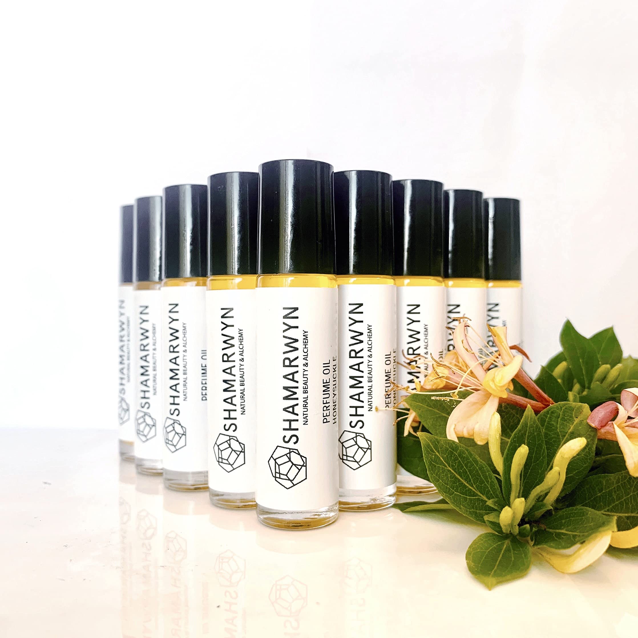 **Shamarwyn Natural Organic Honeysuckle Perfume Oil Roll-On - Pure Essential Oil Blend for Women, Floral Scent, Long-Lasting Fragrance | Perfect for Daily Wear, Date Nights & Special Occasions**