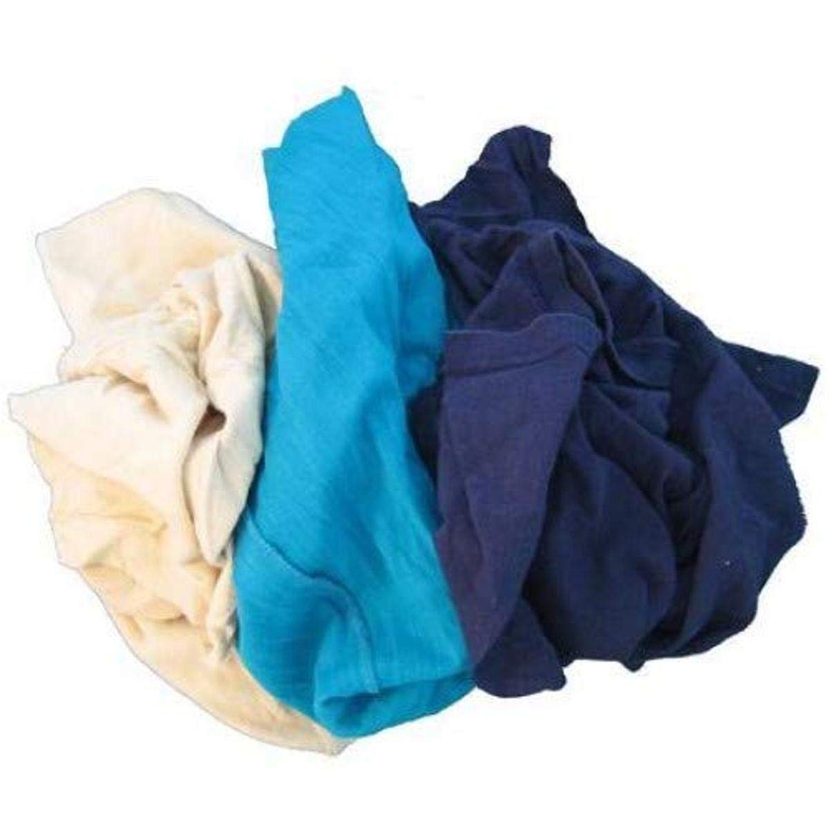 Pro-Clean Basics 99720 Premium 100% Cotton Jersey Cleaning Cloths - Lint-Free Multipurpose Rags for Kitchen, Car, Windows & Household Cleaning (4 lb Bag, Assorted Colors)