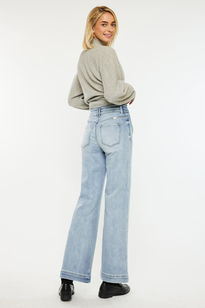 Meredith High Rise Slim Flare Jeans for Women - Stretchy Denim Pants with Bootcut Fit | Perfect for Casual Wear, Office Outfits & Night Out