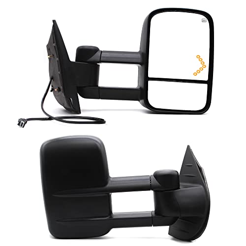 07-14 Chevy GMC Tow Mirrors Black