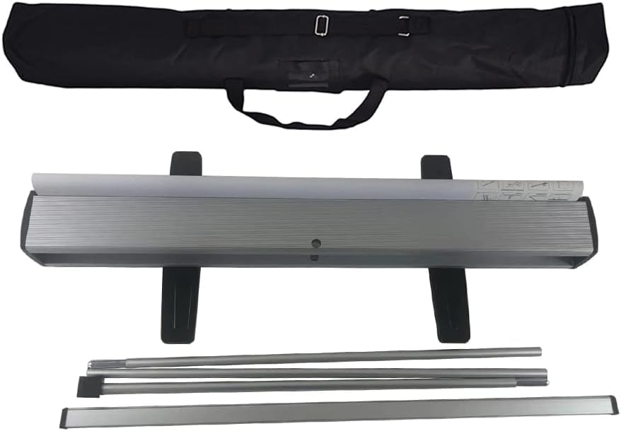 Retractable Roll Up Banner Stand 33.5x80 - Trade Show & Retail Display Stand for Advertising