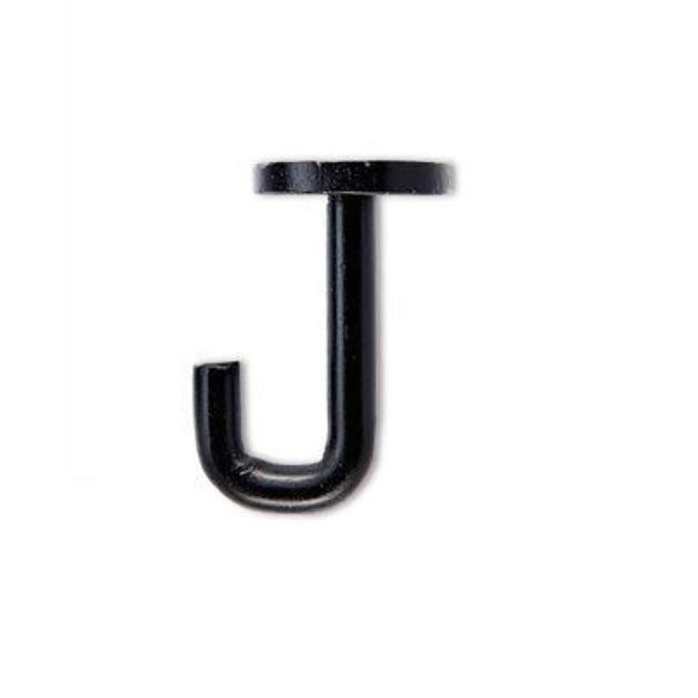 Black Set of 2 Small Ceiling/Wall Hooks - Heavy Duty Hanging Hooks for Home Organization, Bathroom, Kitchen & Garage Storage