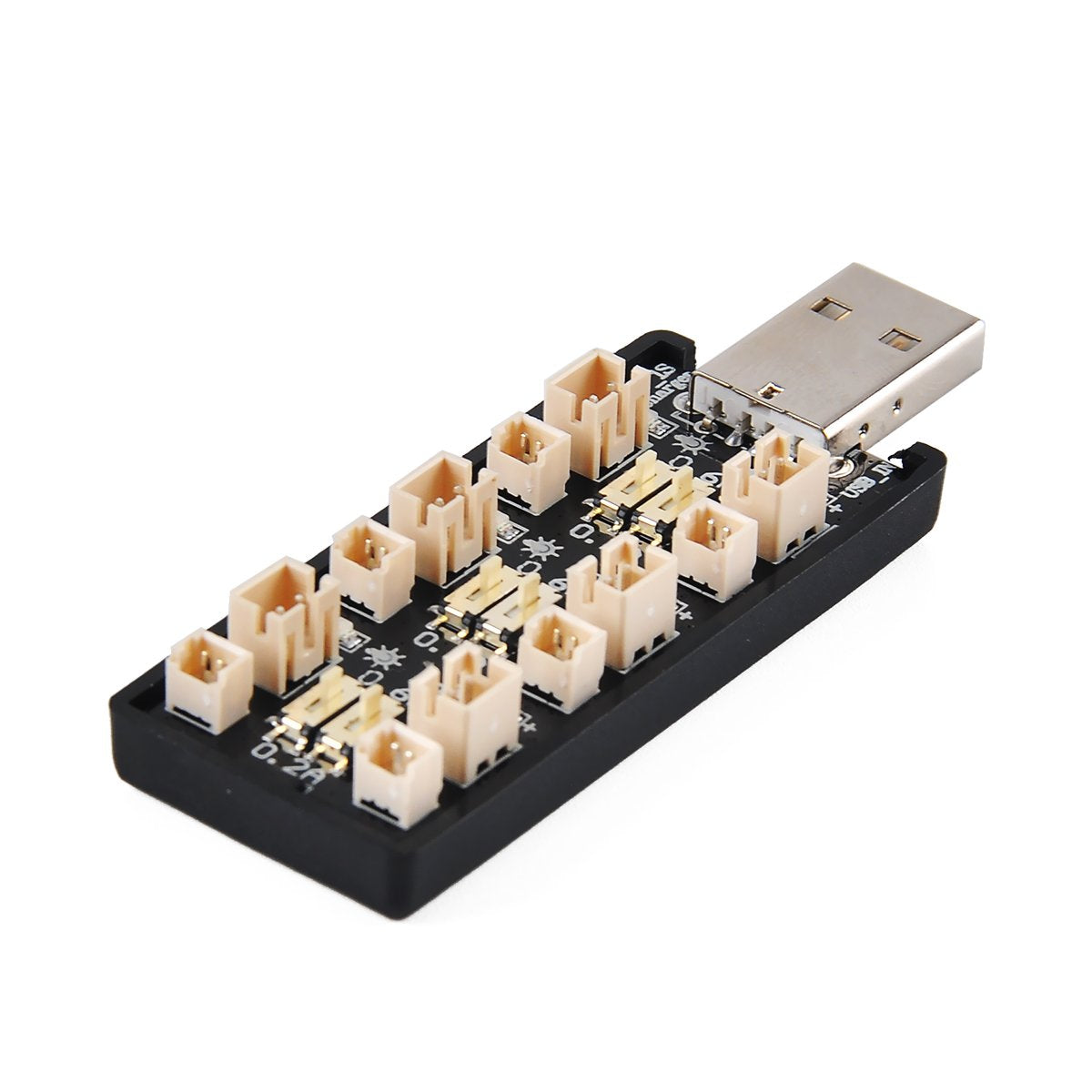 CrazyPony 6 Channel 1S LiPo USB Charger - Fast Charging for Tiny Whoop, Blade Inductrix & Micro JST Connectors - Perfect for FPV Drones, RC Toys & Micro Quadcopters