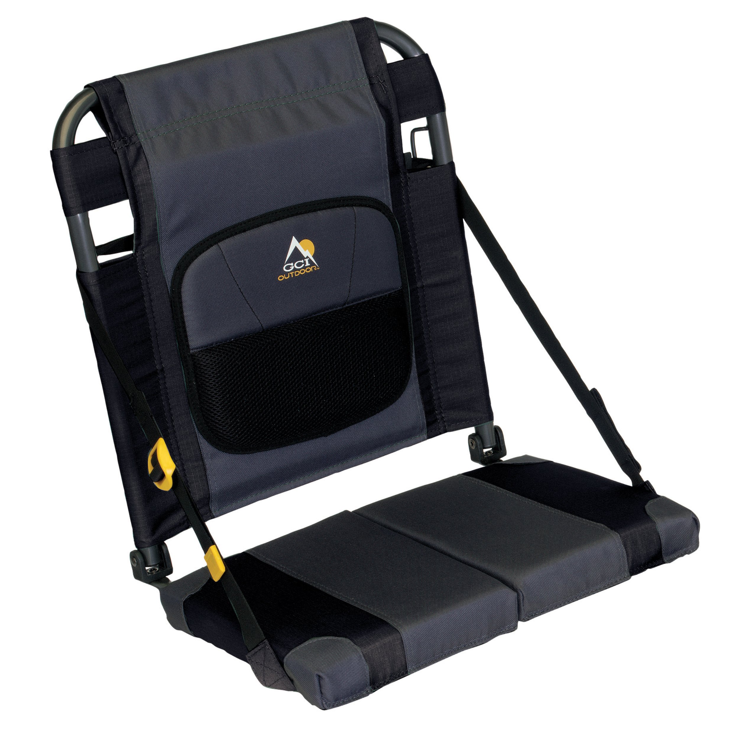 GCI Outdoor SitBacker Adjustable Canoe Seat with Back Support - Comfortable Padded Canoe Chair for Fishing & Kayaking - Perfect for Outdoor Adventures, Camping & Water Sports