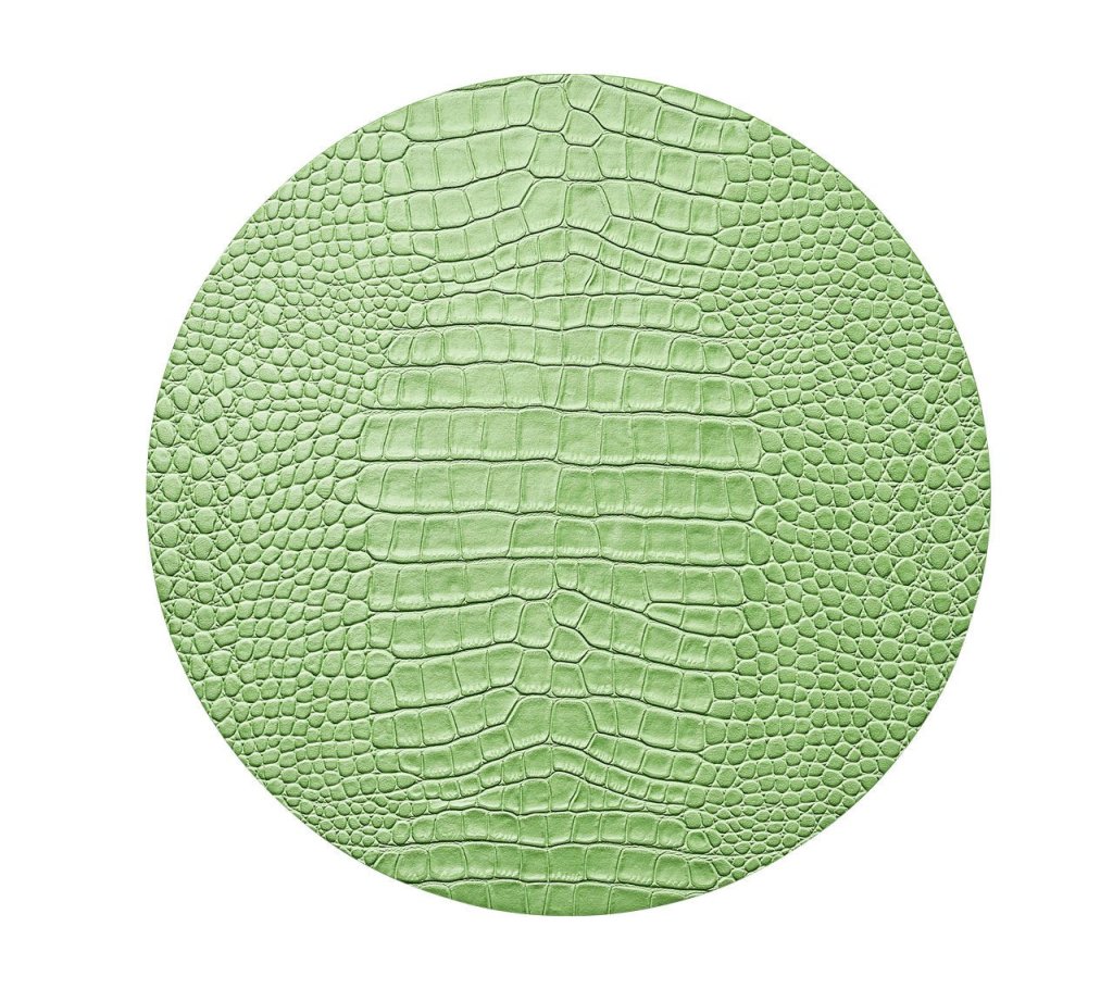 Vibrant Crocodile Print Placemats Set of 4 - Waterproof & Heat Resistant Dining Table Mats for Everyday Use, Dinner Parties & Home Decor