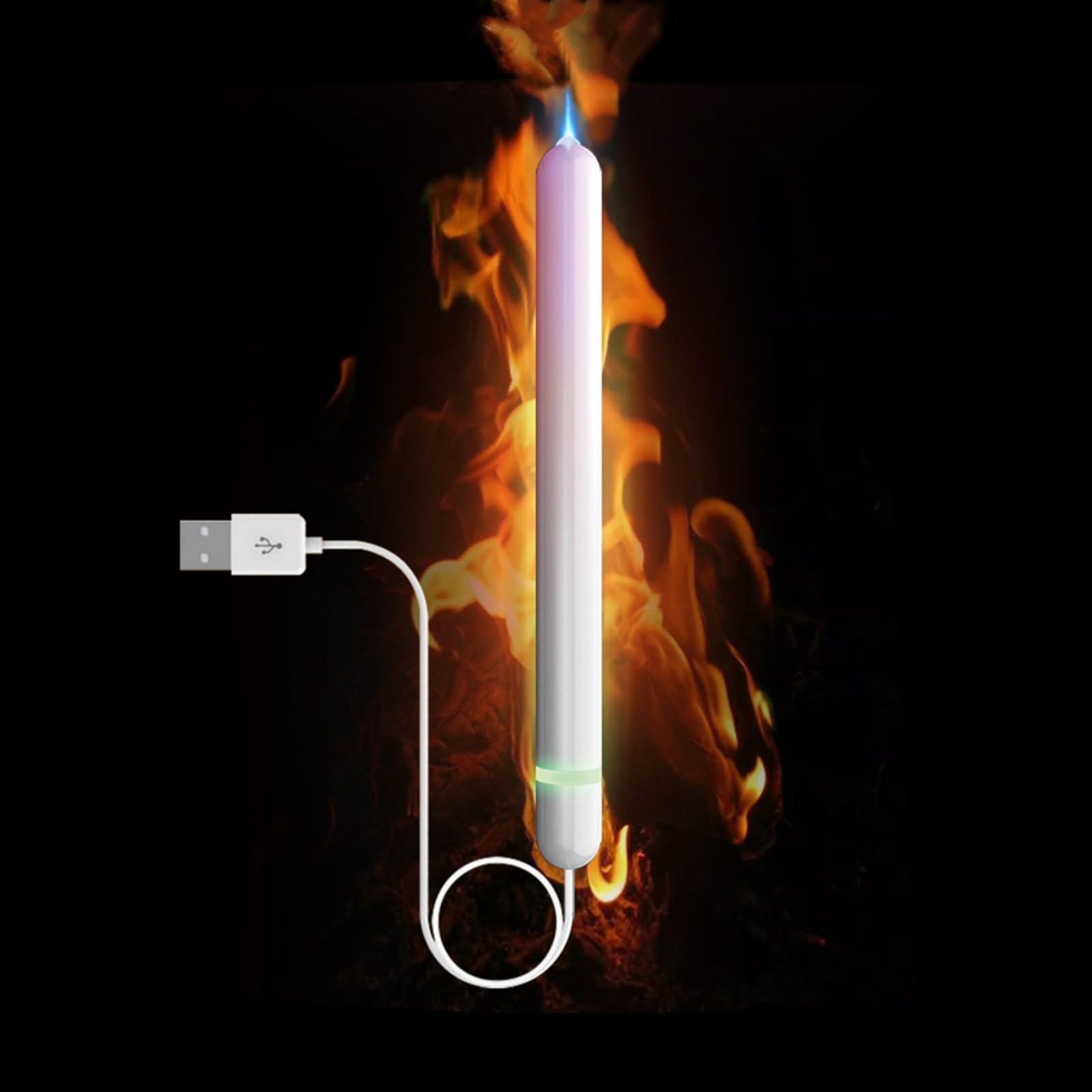 NUHUi UV LED Heating Rod - Portable Hand Warmer for Winter, Auto Temperature Control 42-52°C, 8.3 Inch Large Size with Built-in Lamp | Perfect for Outdoor Activities, Camping, and Cold Weather Use