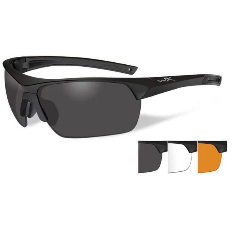 WileyX Guard Advanced Tactical Sunglasses with 3 Lenses - ANSI Z87.1 Safety Rated for Shooting, Cycling & Outdoor Activities