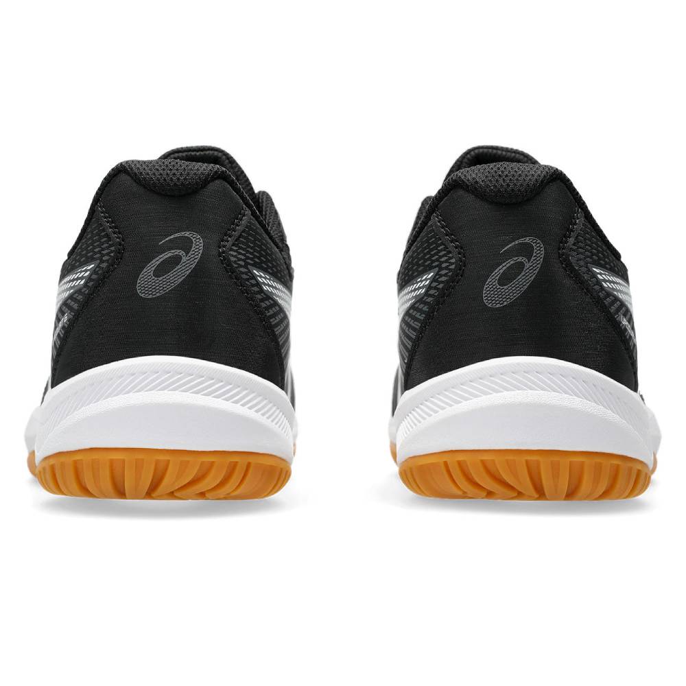 ASICS Upcourt 6 Men's Volleyball Shoes - Lightweight Indoor Court Sneakers for Badminton, Tennis & Squash (Black/White) | Perfect for Gym Training & Sports Performance