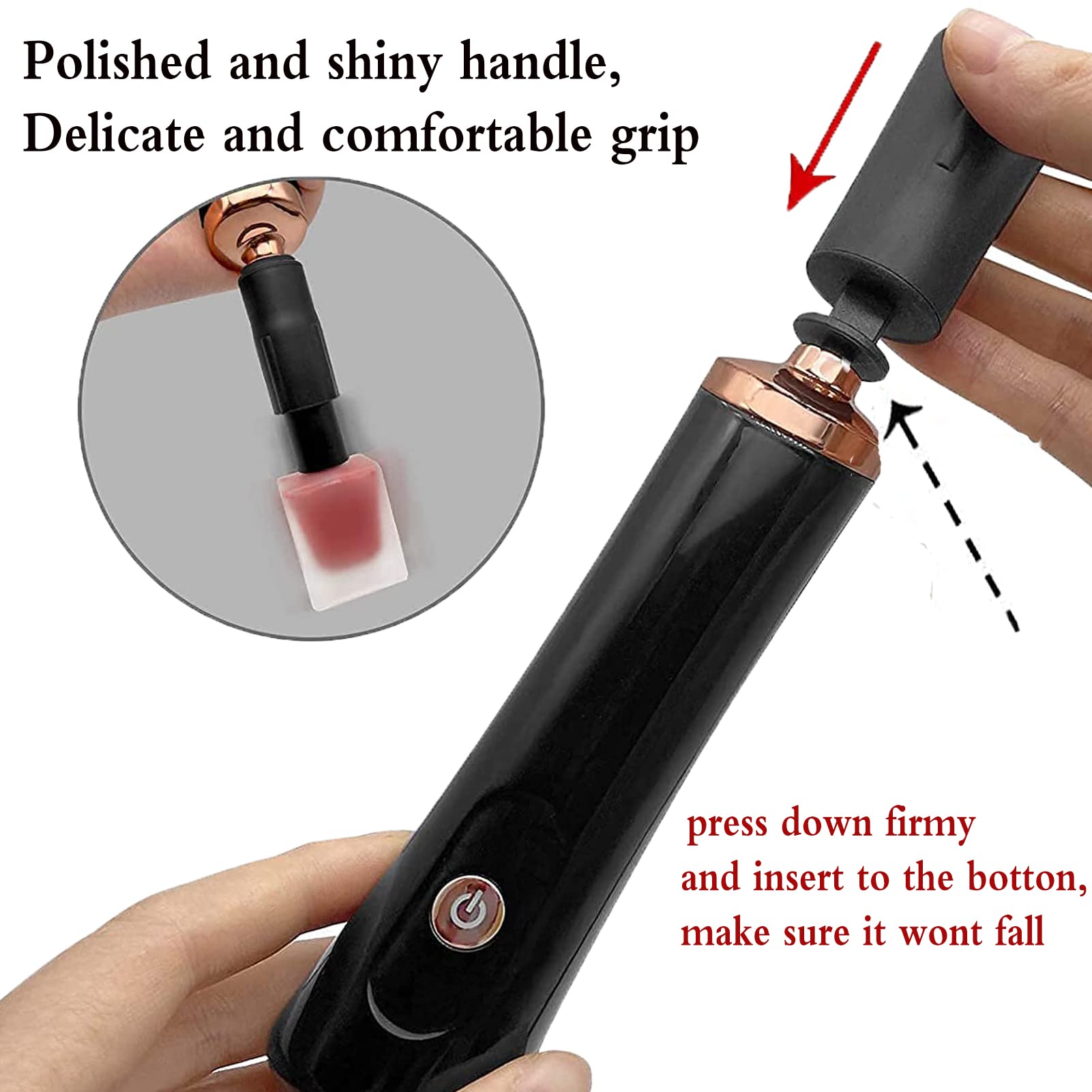 BUCICE Electric Nail Polish & Eyelash Glue Shaker - Hands-Free Automatic Nail Lacquer & Lash Adhesive Mixer for Salon & Home Use - Perfect for Nail Art, Eyelash Extensions & DIY Beauty