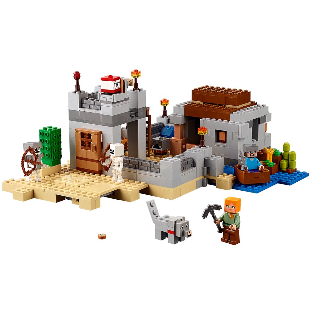 LEGO Minecraft The Desert Outpost 21121 Building Toy Set - Creative Construction Blocks for Kids & Adults | Perfect for Minecraft Fans, Birthday Gifts & Home Decoration
