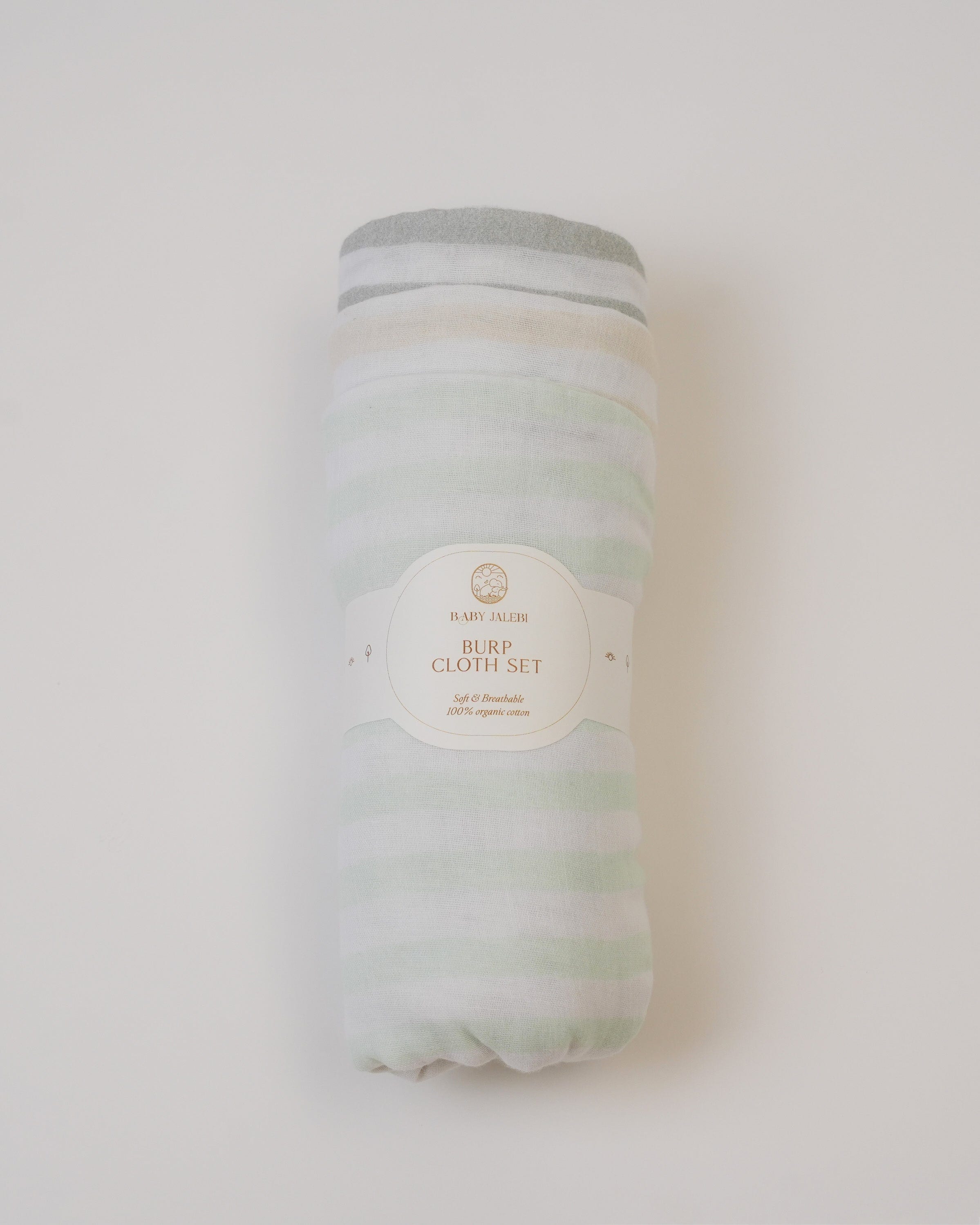 3-Pack Neutral Burp Cloths for Babies - Soft & Absorbent Drool Bibs for Newborns & Infants - Perfect for Feeding, Spit-Up & Everyday Use
