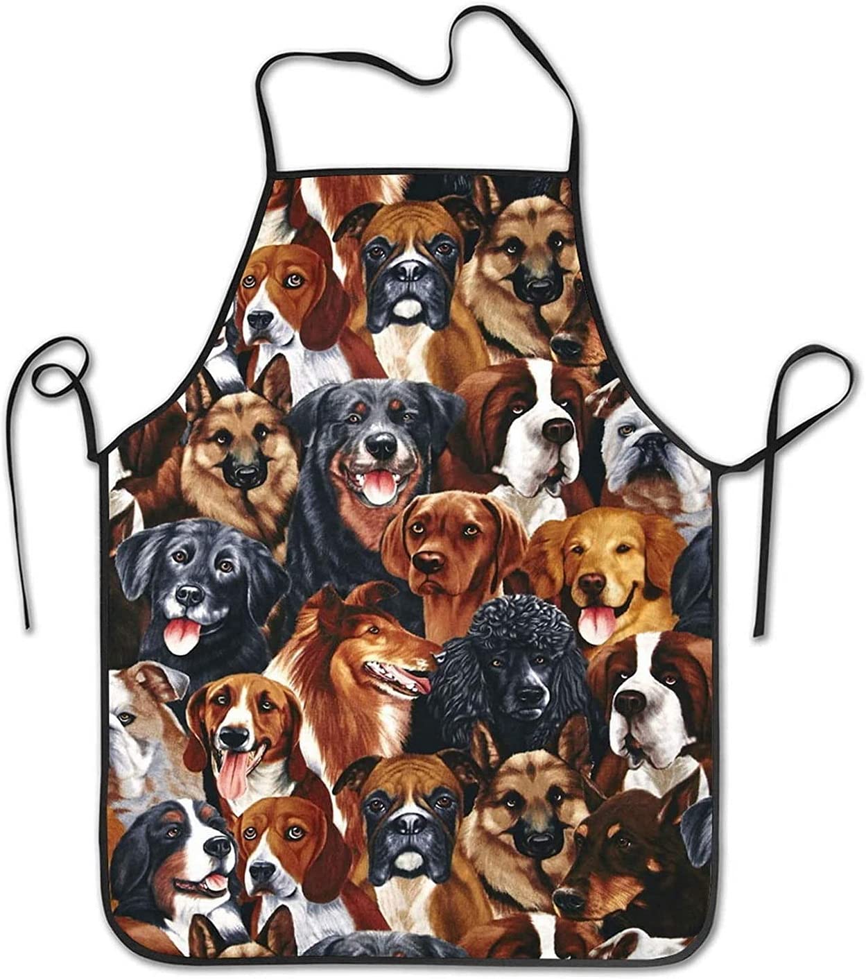Premium Unisex Chef Apron - Adjustable Bib Kitchen Apron for Cooking, Baking & Grilling - Ideal for Home Chefs, Restaurants & Hotel Kitchens