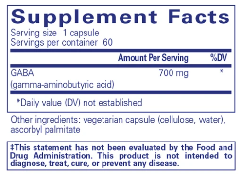 GABA Supplement 120 Capsules - Natural Stress Relief & Sleep Support for Anxiety, Relaxation, and Better Sleep - Perfect for Nighttime Use and Daily Stress Management