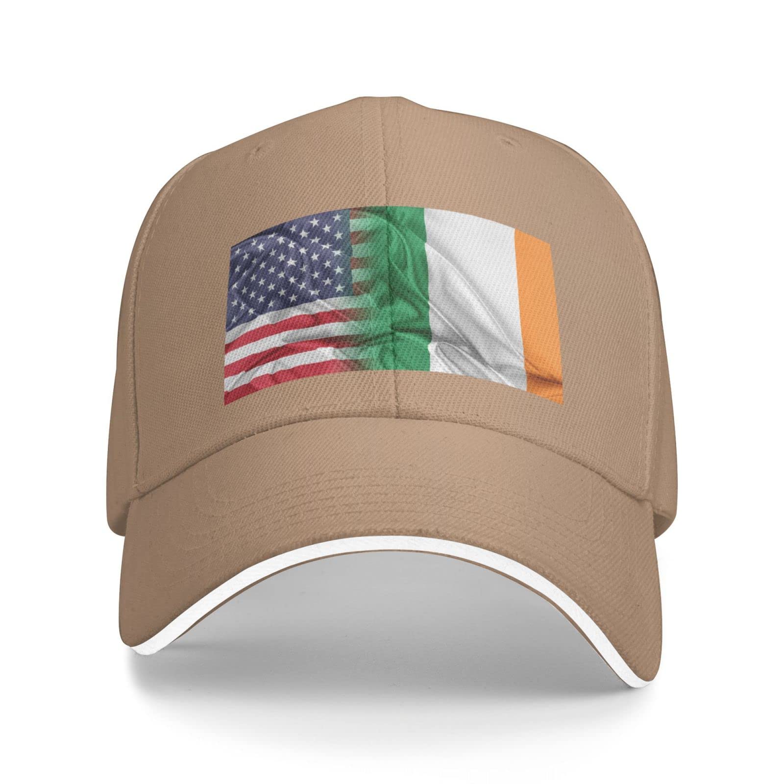 USA & Ireland Flag Baseball Golf Cap - Adjustable Trucker Hat for Outdoor Sports, Casual Wear & Patriotic Events - Custom Design Available