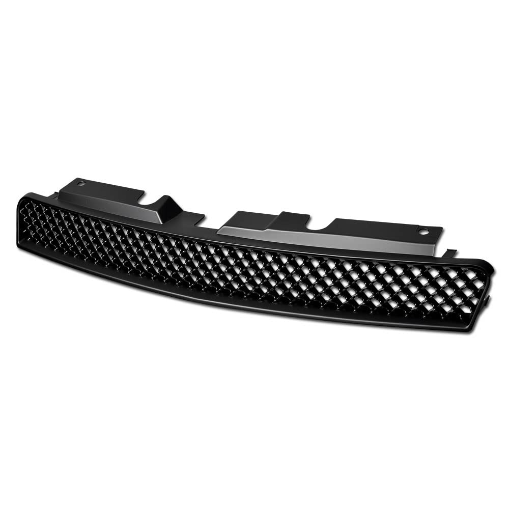 2006-2013 Chevy Impala & 2014-2016 Limited & 2006-2007 Monte Carlo Matte Black Mesh Front Bumper Grill Replacement | Durable ABS Plastic | Easy Installation | Enhances Vehicle Appearance | Perfect for Car Upgrades & Customization