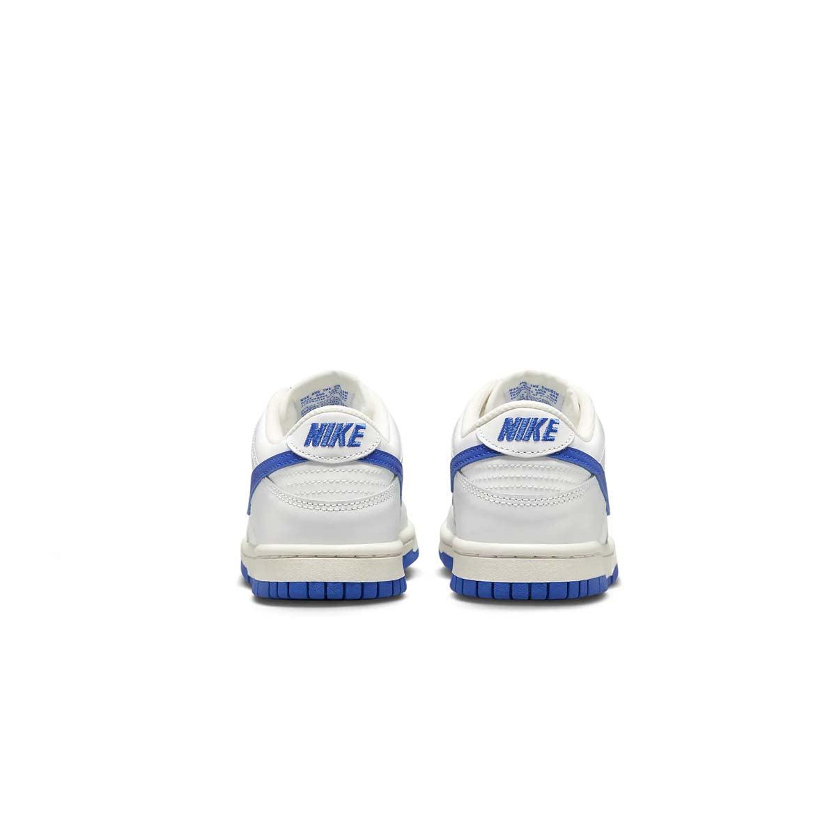 Nike Kids' Dunk Low Sneakers - White & Royal Blue Basketball Shoes for Boys & Girls | Comfortable & Stylish for School, Sports & Casual Wear