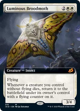 Magic: The Gathering - Luminous Broodmoth Extended Art Card - Ikoria: Lair of Behemoths MTG Collectible - Perfect for Commander Decks & Strategy Games