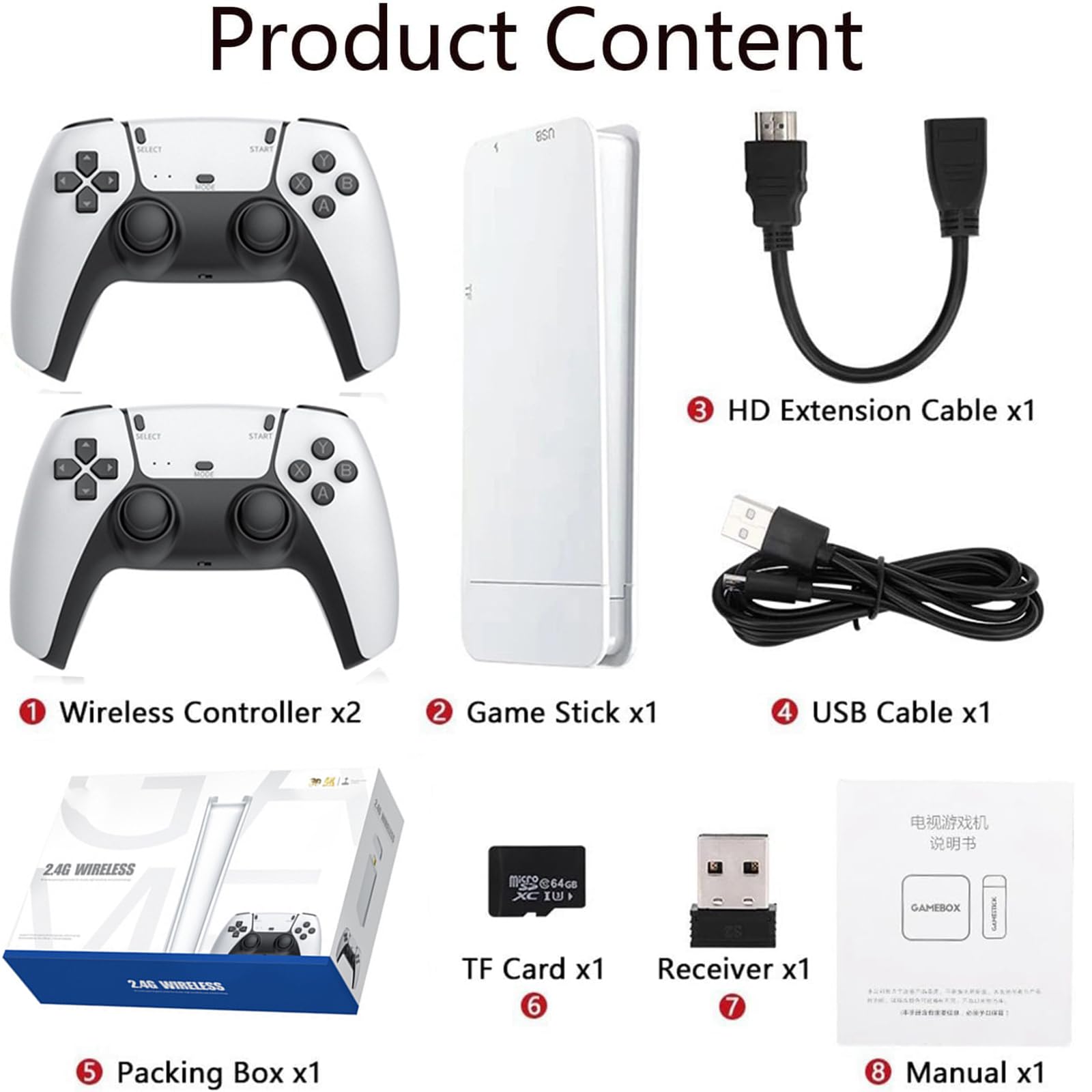 Zeus Retro 4K Gaming Console with 20000+ Built-in Games - Wireless Plug & Play Video Game Stick - Classic Retro Gaming System for TV - Perfect for Family Game Nights & Nostalgic Gaming Experience