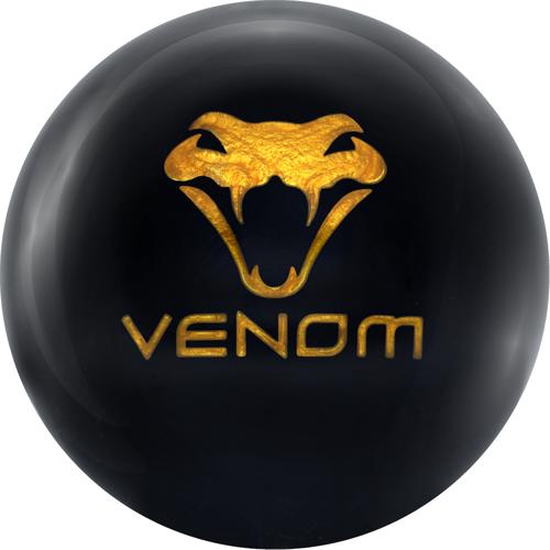 Motiv Black Venom Bowling Ball - High Performance Reactive Resin for Strikes & Spares | Perfect for League Play & Tournament Competition