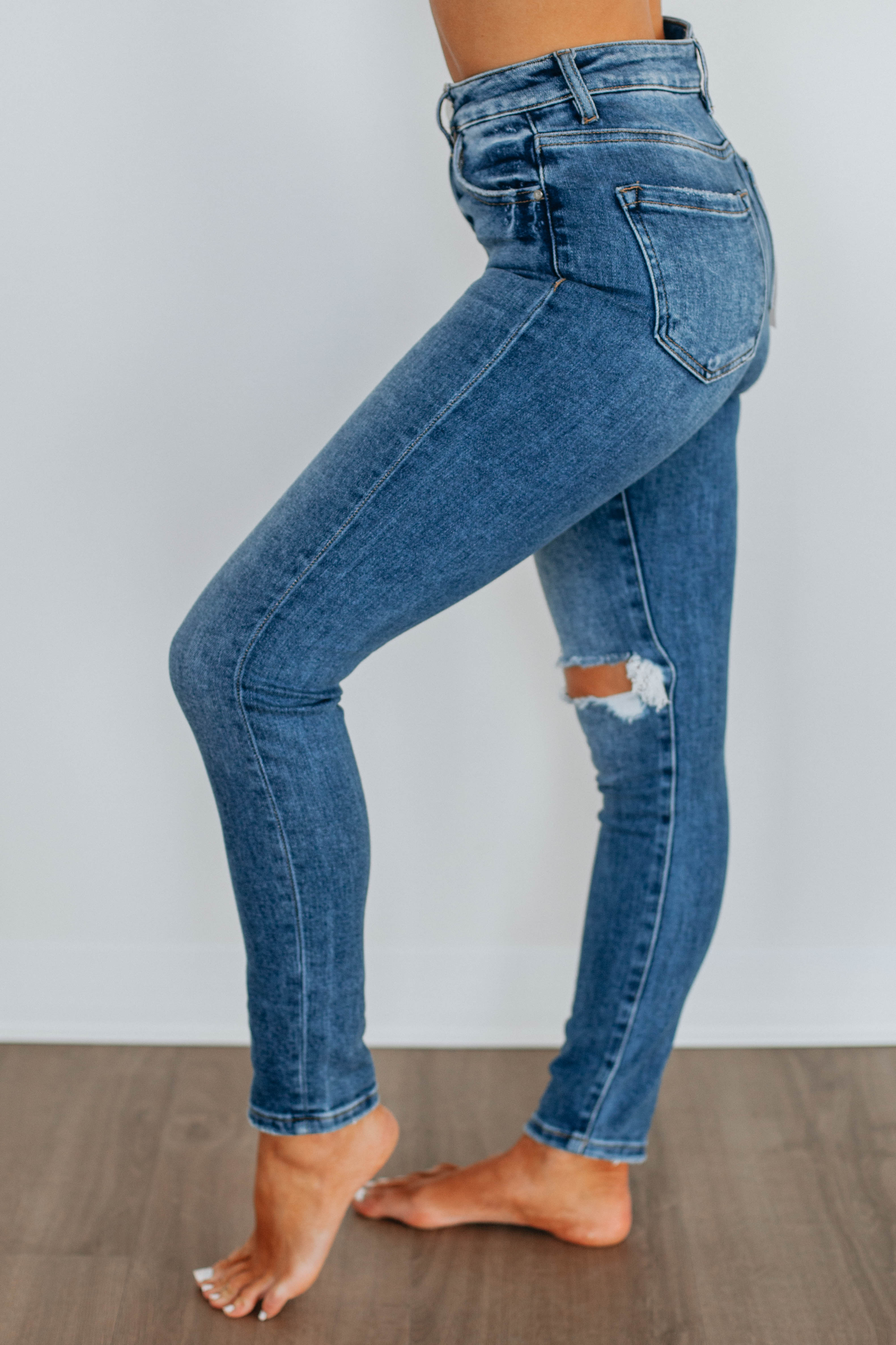 Autumn Risen Jeans for Women - High Waist Stretch Denim Pants, Comfortable & Stylish Fall Fashion | Perfect for Casual Outings, Work & Date Nights