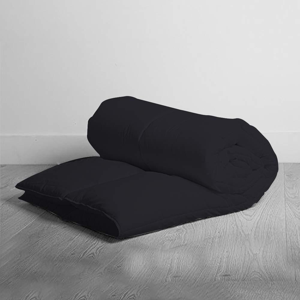 Premium 300 GSM Down Alternative Comforter - Super Soft Microfiber Filling, 600TC 100% Egyptian Cotton Cover - Navy Blue, Twin XL - Ideal for All-Season Bedding & Cozy Home Decor