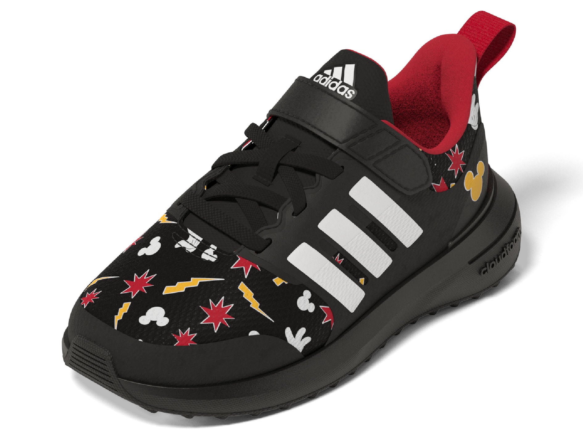 Adidas X Disney Fortarun 2.0 Mickey Mouse Cloudfoam Infant Shoes - HP8994 | Comfortable Baby Sneakers for Walking, Playtime & Everyday Wear