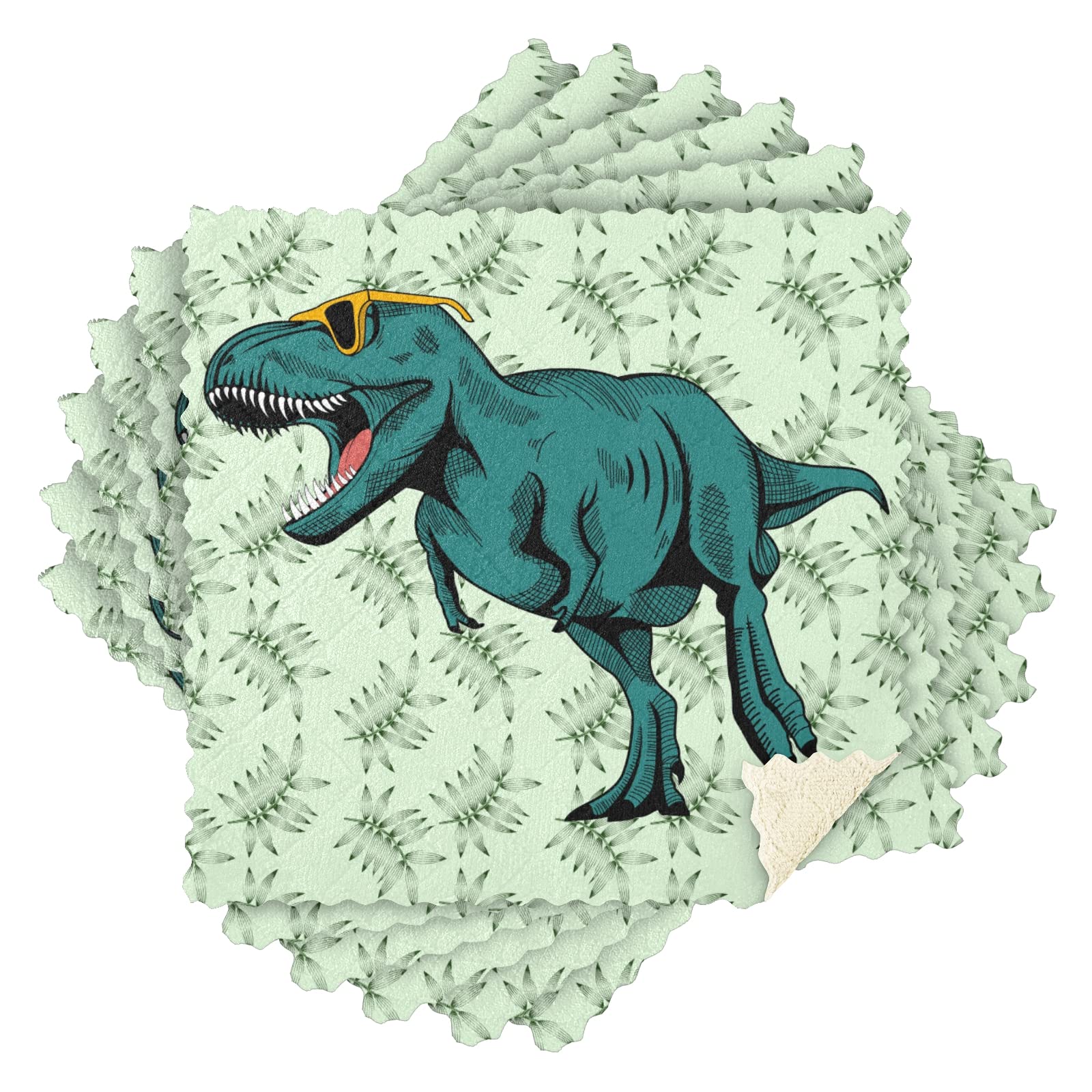 A Day in the Life of a Dinosaur Print Towel