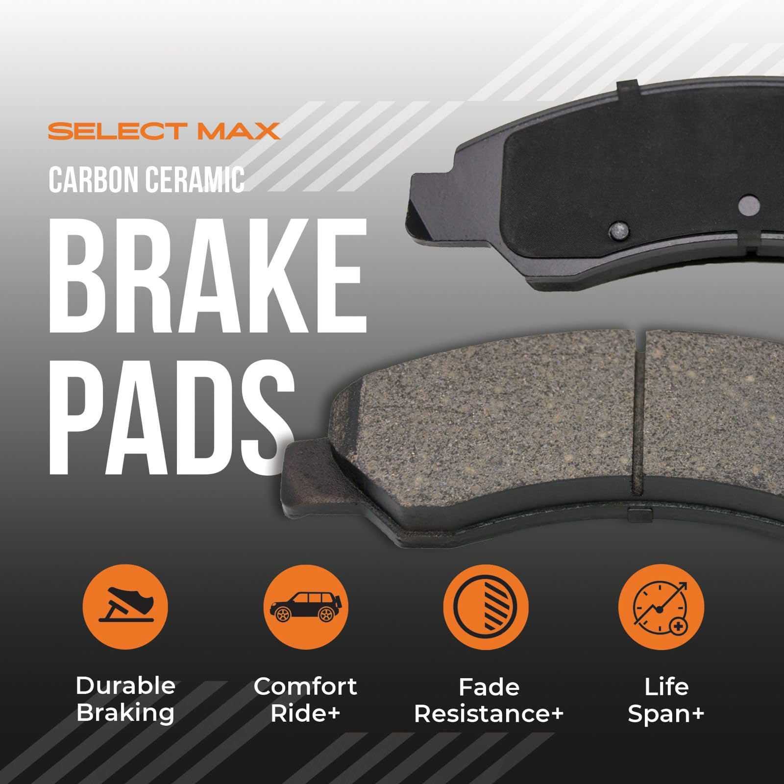 Premium OE Front & Rear Brake Rotors with Carbon Ceramic Pads - KT000343 - Perfect for High-Performance Vehicles & Daily Commuting