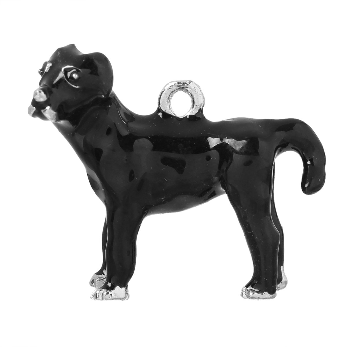 Sparkling Dog Charm Pendant for Jewelry - Elegant Bead for Bracelets & Necklaces | Perfect Pet Lover Gift for Women, Girls & Dog Owners