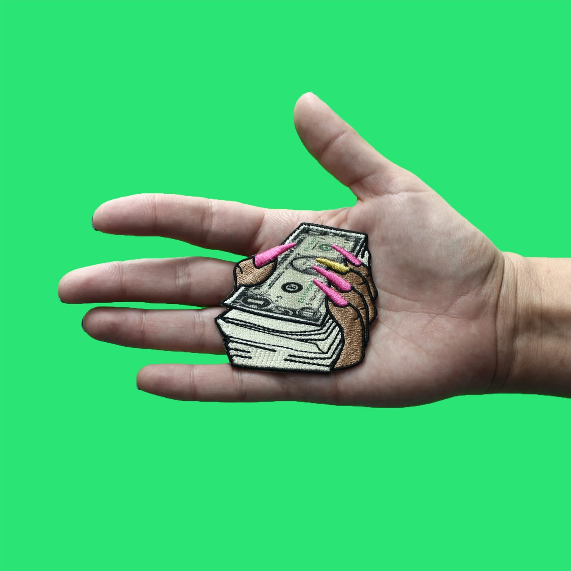 Make It Rain Money Patch - Embroidered Iron-On for Strippers & Rap Culture Fans - Perfect for Jackets, Hats & DIY Outfits
