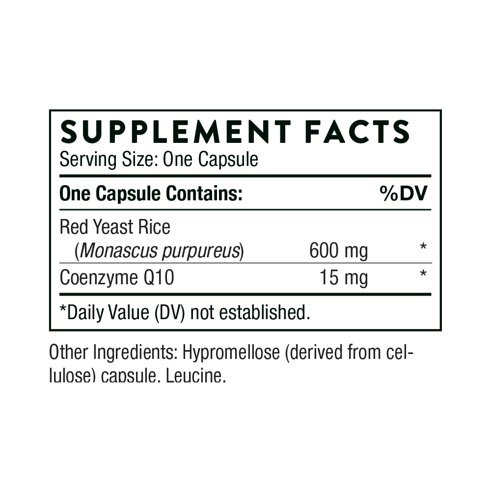 Red Yeast Rice & CoQ10 Supplement (Formerly Choleast) - Supports Heart Health & Cholesterol Management - Perfect for Daily Wellness Routine