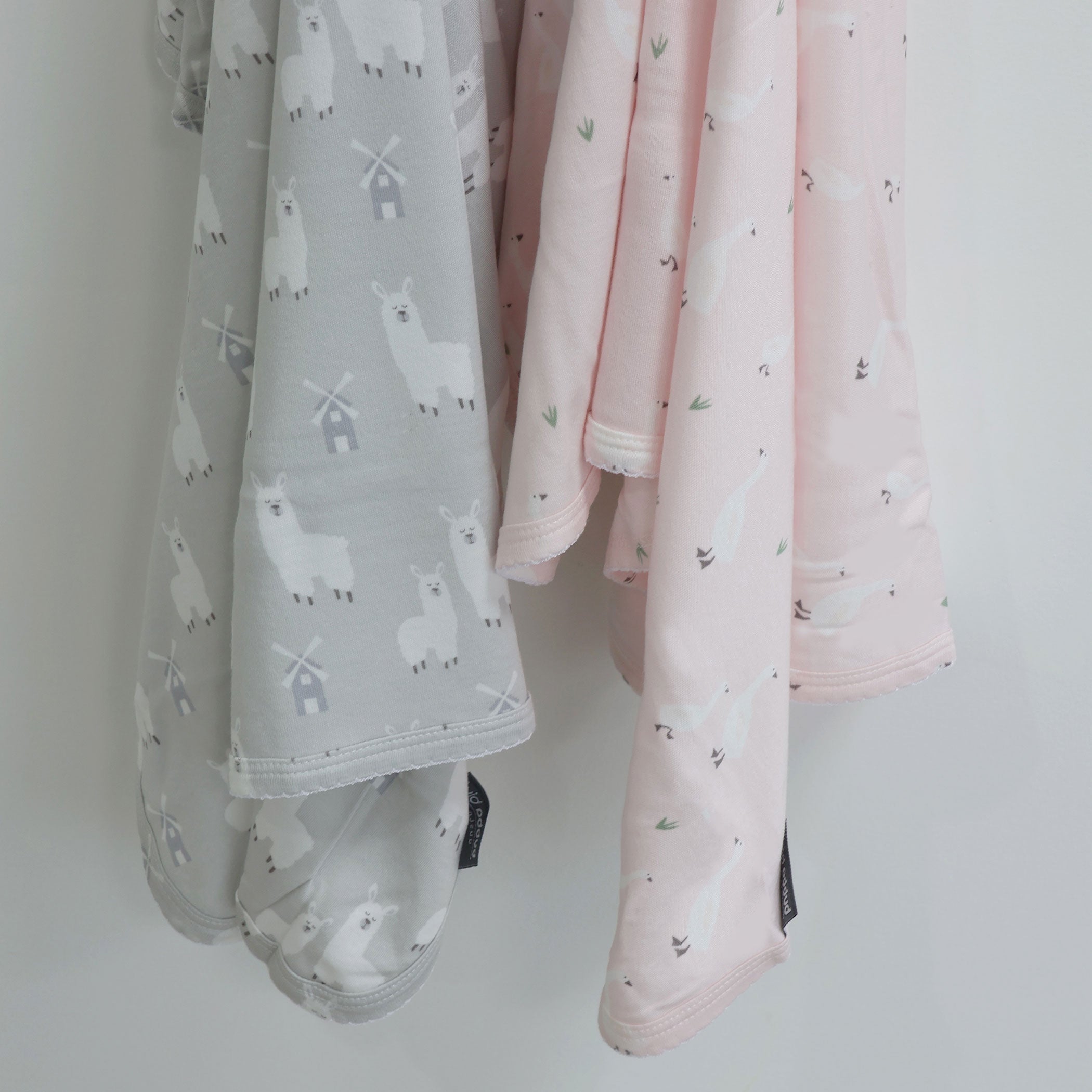 2-Pack Jersey Wrap - Soft & Comfortable Blush & Grey Knit Shawl for Women | Perfect for Lounging, Travel & Cozy Evenings