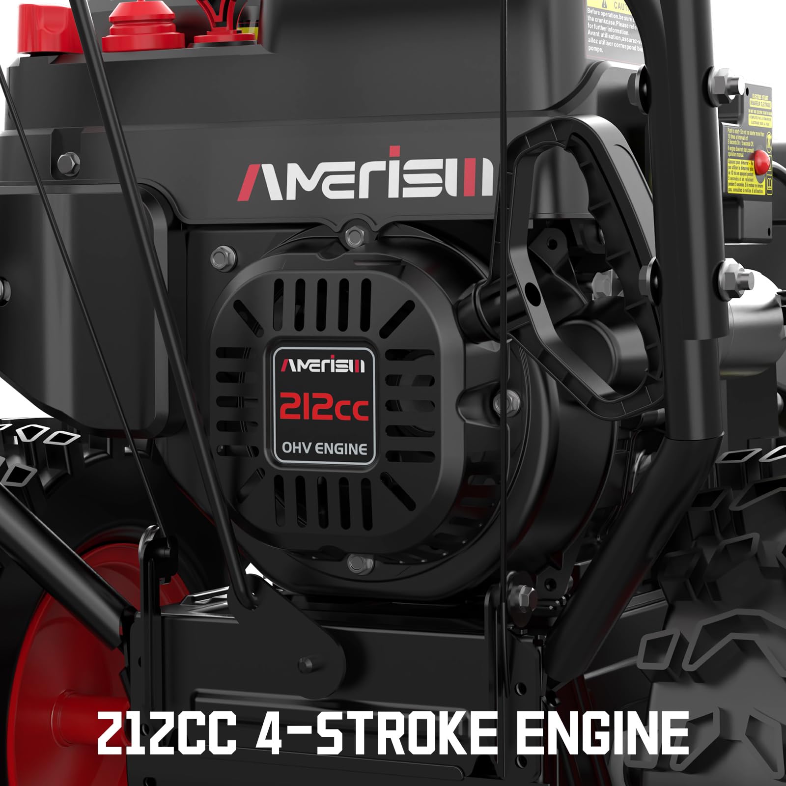 24-Inch 212cc Gas Powered Two-Stage Snow Blower with Electric Start - Self-Propelled, LED Headlight & 13