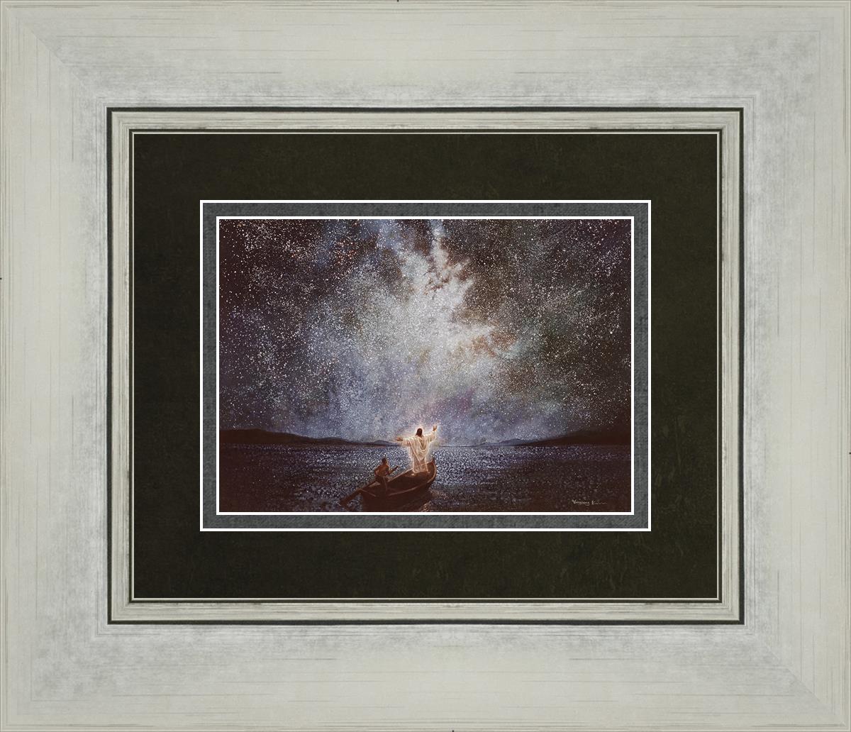 Calm And Stars By Yongsung Kim - Beautiful Celestial Wall Art for Home & Office Decor - Perfect for Bedroom, Living Room, Meditation Space