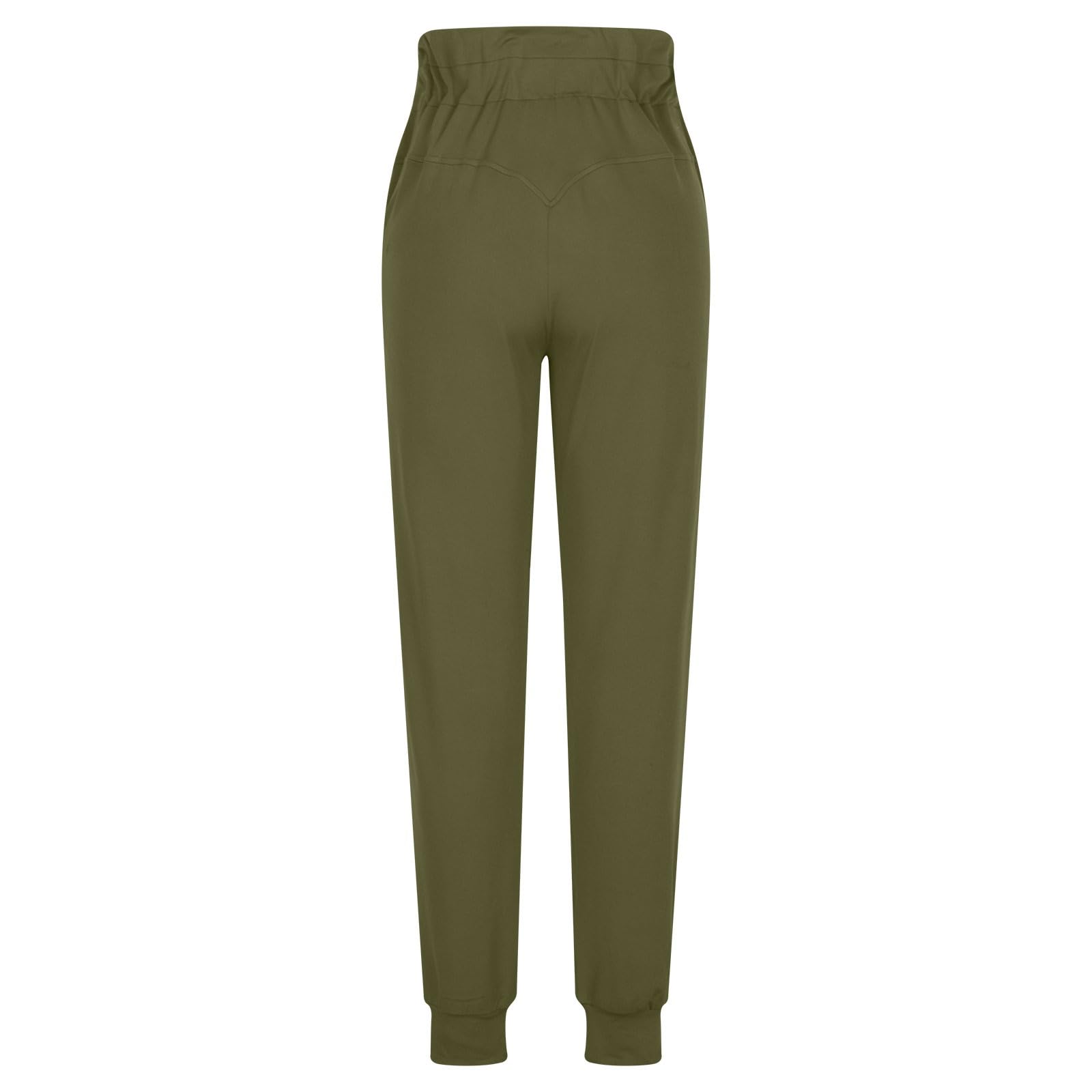 Gumipy Women's High Waisted Joggers with Pockets - Stretchy Drawstring Sweatpants for Yoga, Lounge & Running | Soft Comfy Tapered Pants for Workout, Travel & Casual Wear