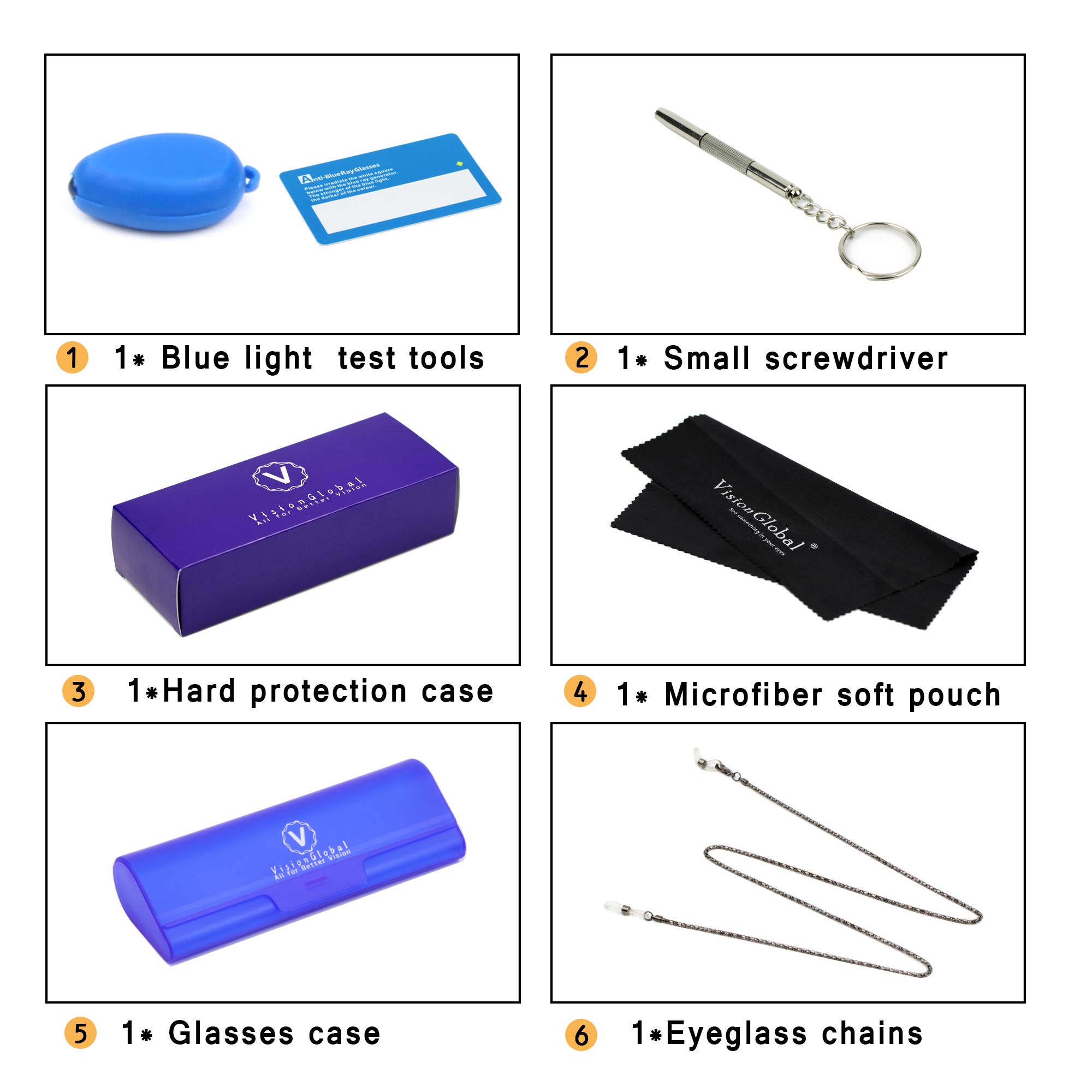 Blue Light Blocking Glasses for Women & Men - Anti Glare for Computer & TV Use