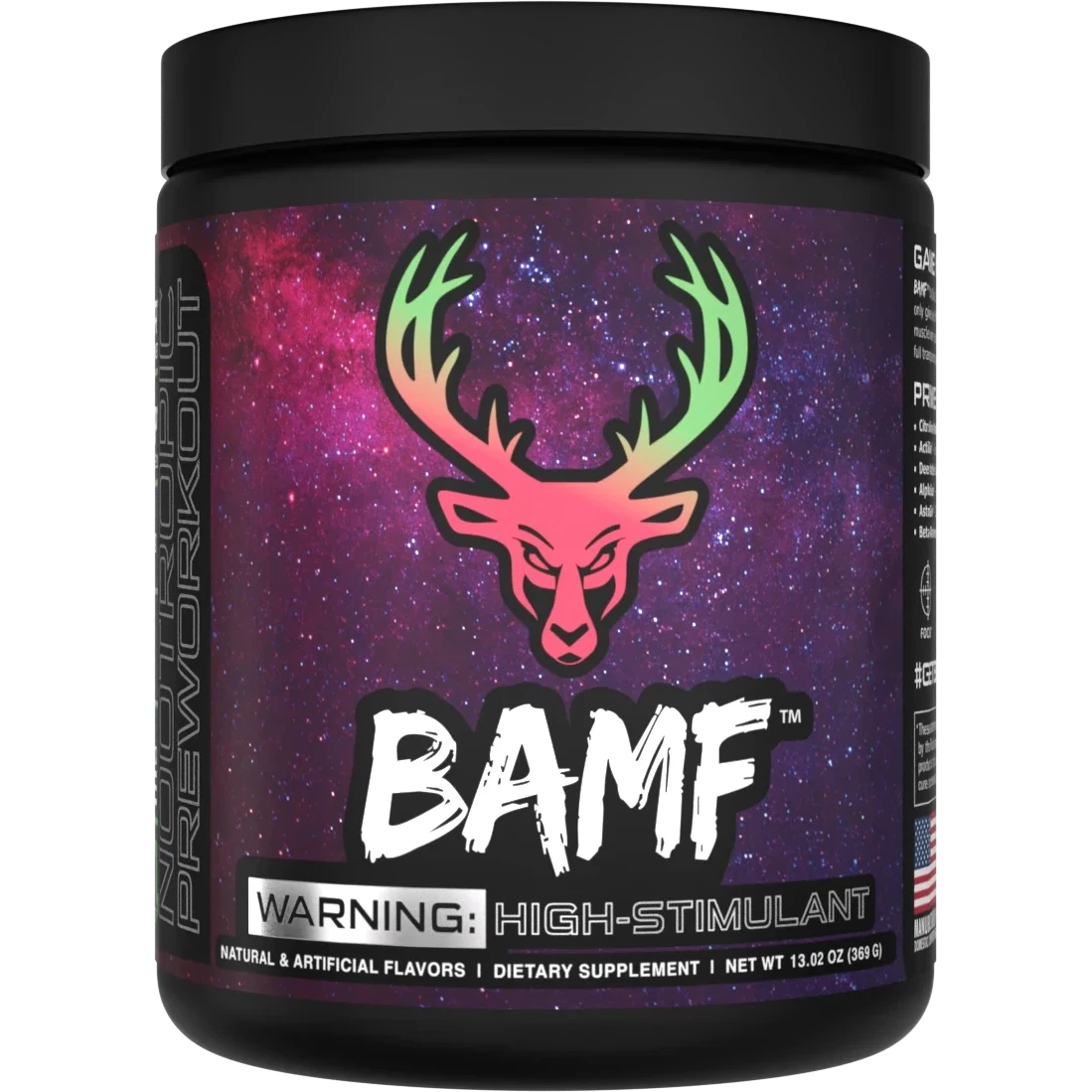Bucked Up BAMF Pre-Workout Powder - Energy & Focus Booster for Intense Gym Sessions & Athletic Performance