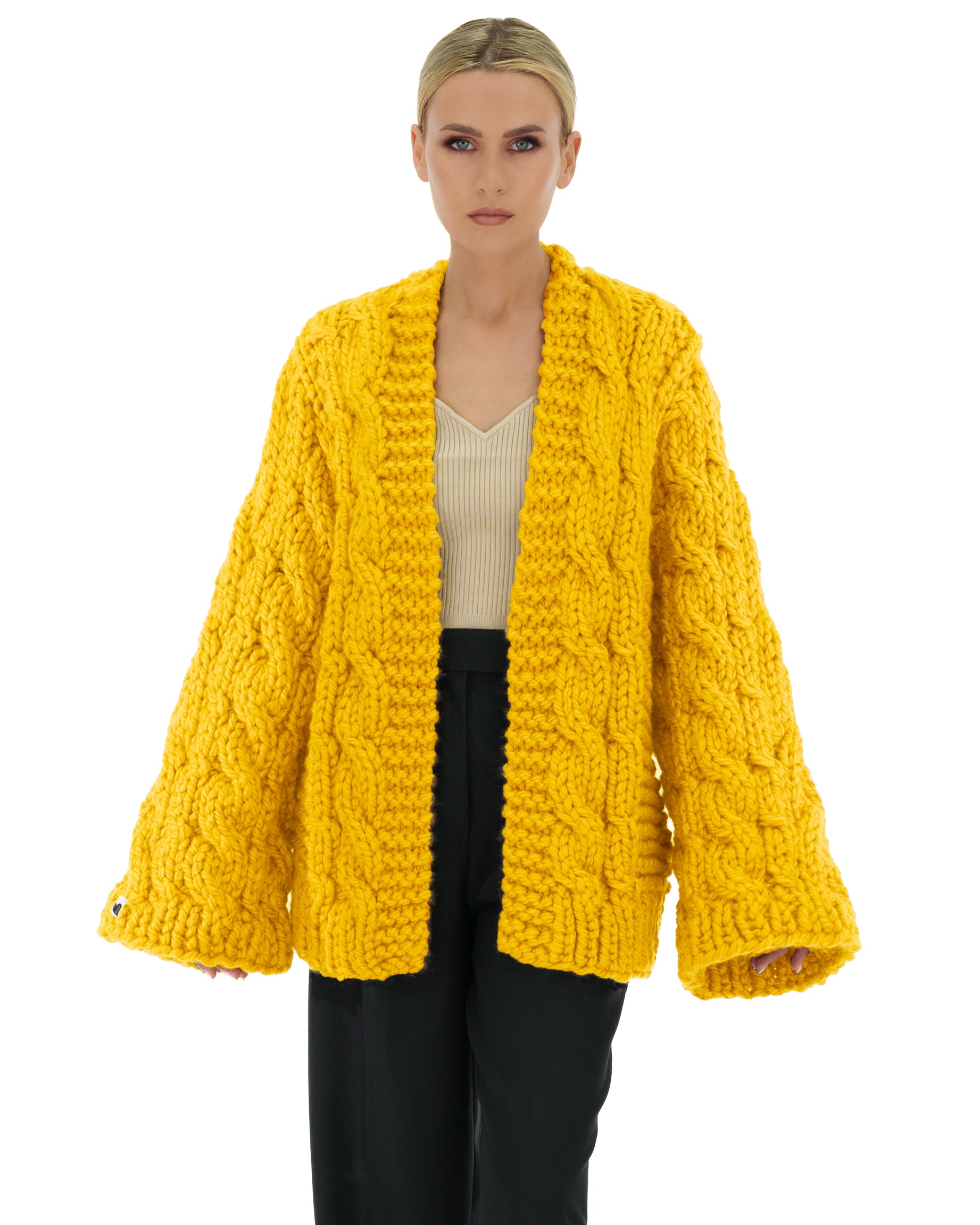 Cozy Cable Knit Cardigan Sweater for Women - Soft Chunky Knit Open Front Long Sleeve Wrap - Perfect for Fall, Winter & Layering Outfits