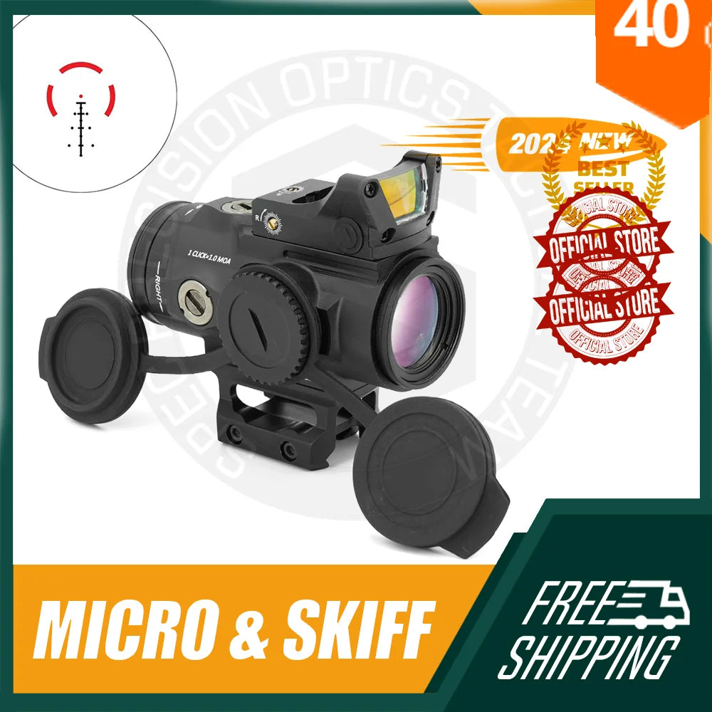 SPECPRECISION Red Dot Sight Tactical HD GEN II 5X Prism Scope for AR-15 Rifle with BDC4 Reticle | Fully Multi-Coated Lens | Perfect for Hunting, Tactical Shooting & Outdoor Adventures