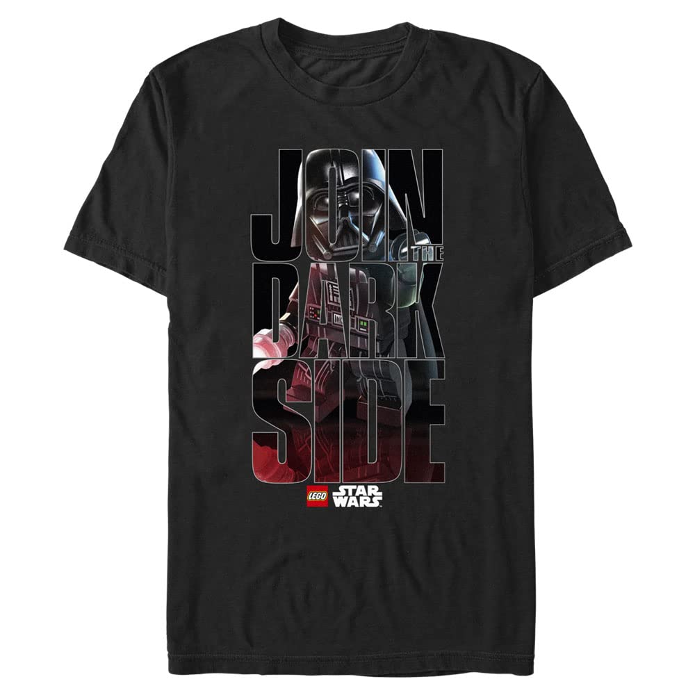 Star Wars Lego Dark Side Men's Short Sleeve T-Shirt | Officially Licensed Graphic Tee for Fans | Casual Wear & Cosplay Costume